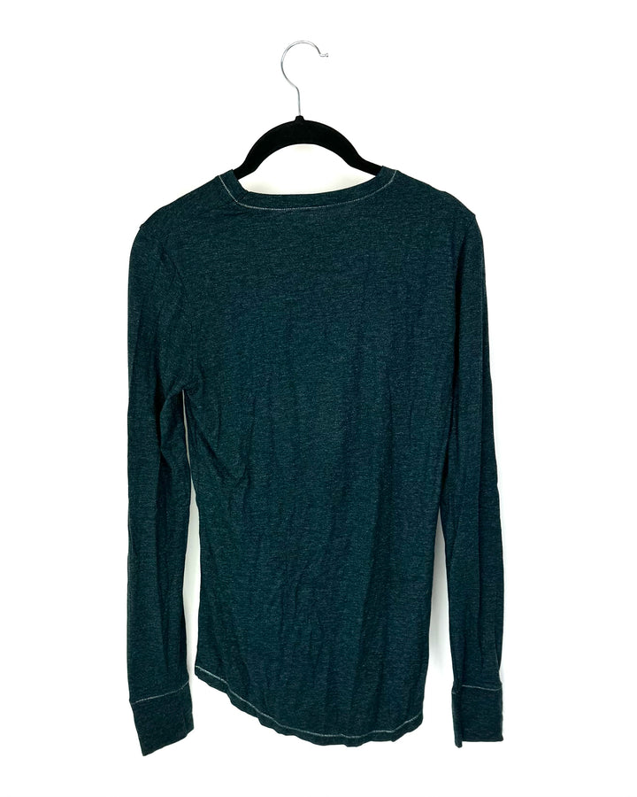 Dark Green Long Sleeve Shirt - Size 4/6
