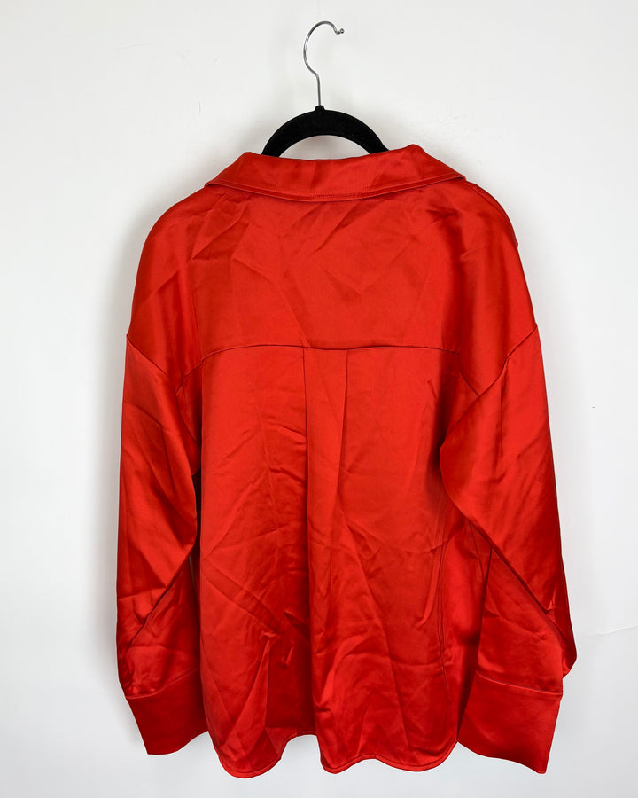 Bright Orange Tie Shirt - Size 6/8