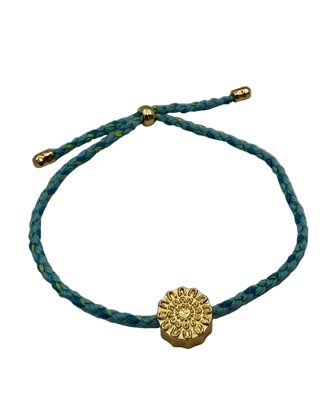 Turquoise Braided Cord Bracelet