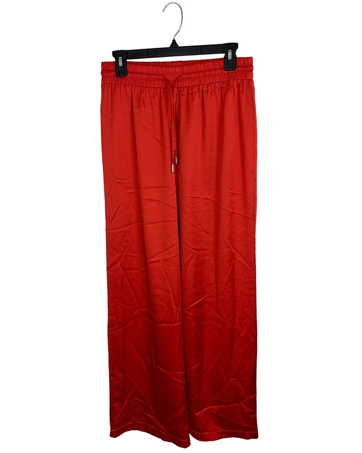 Bright Orange Drawstring Pants - Size 4/6