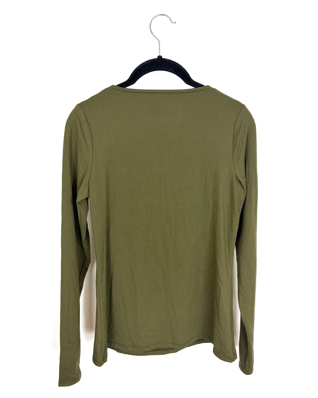 Olive Square Neck Long Sleeve - Size 2/4
