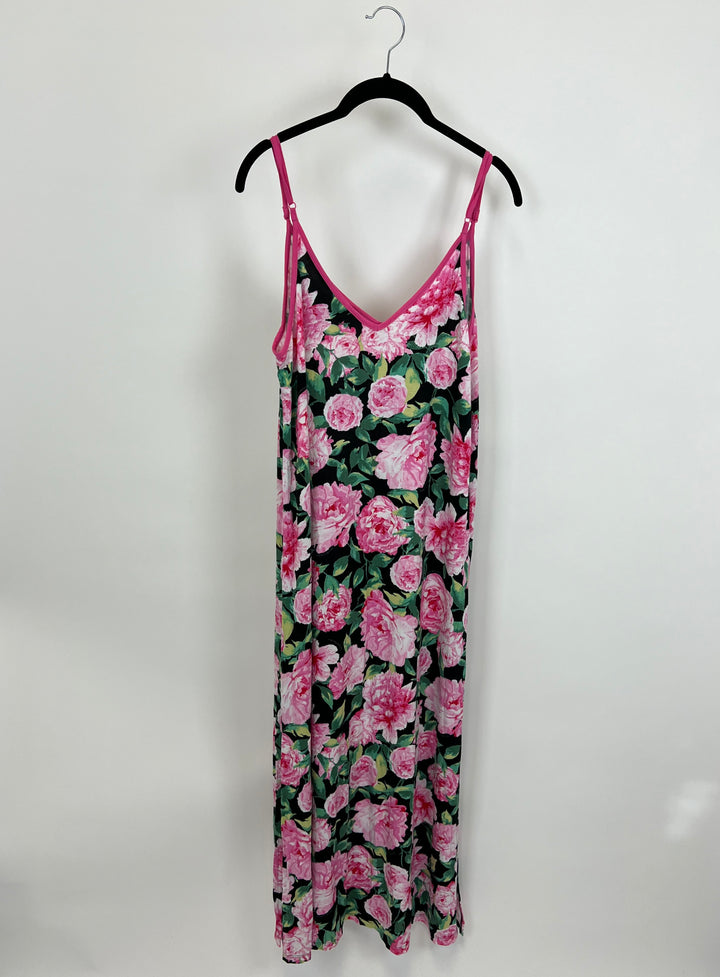 Pink Peony Lounge Slip Dress - Size 6/8