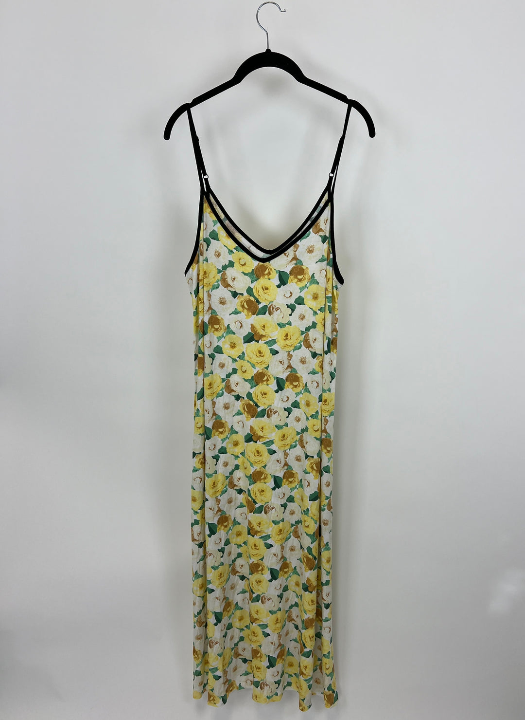 Yellow Floral Slip Lounge Dress - Size 6/8