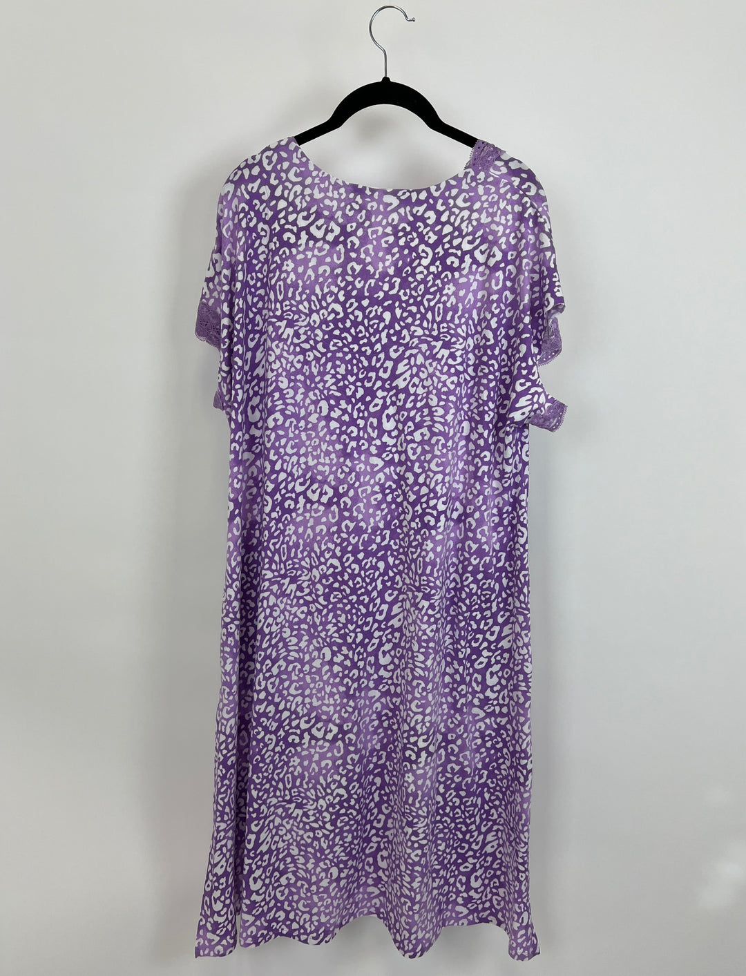 Purple Cheetah Print Lounge Dress - Size 8/10