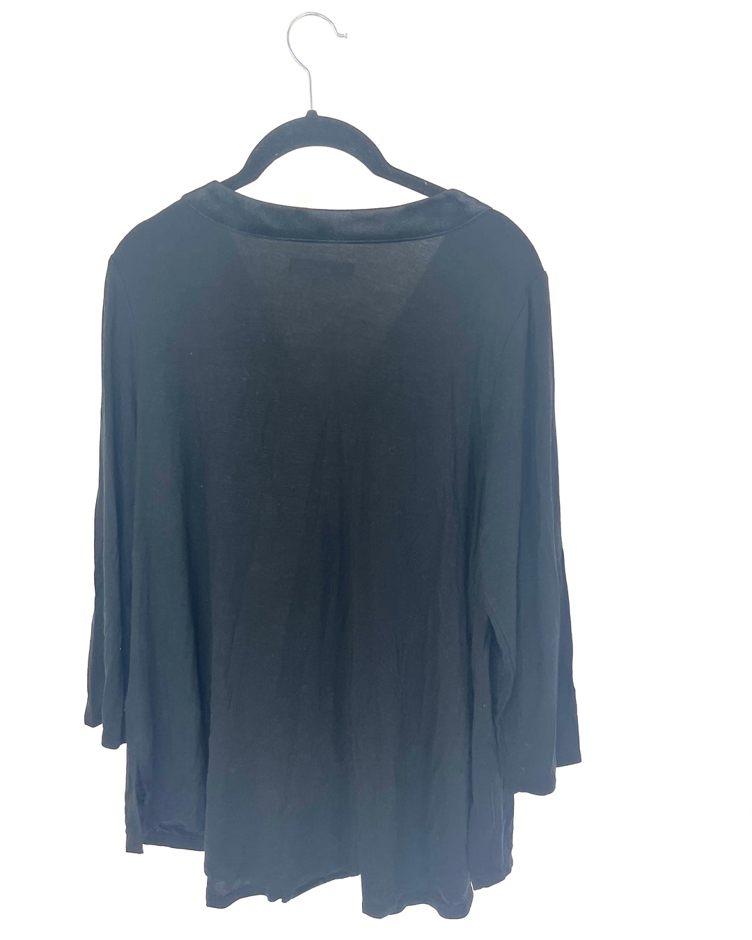 Black Texture Trim Sleepwear Set - Size 6/8