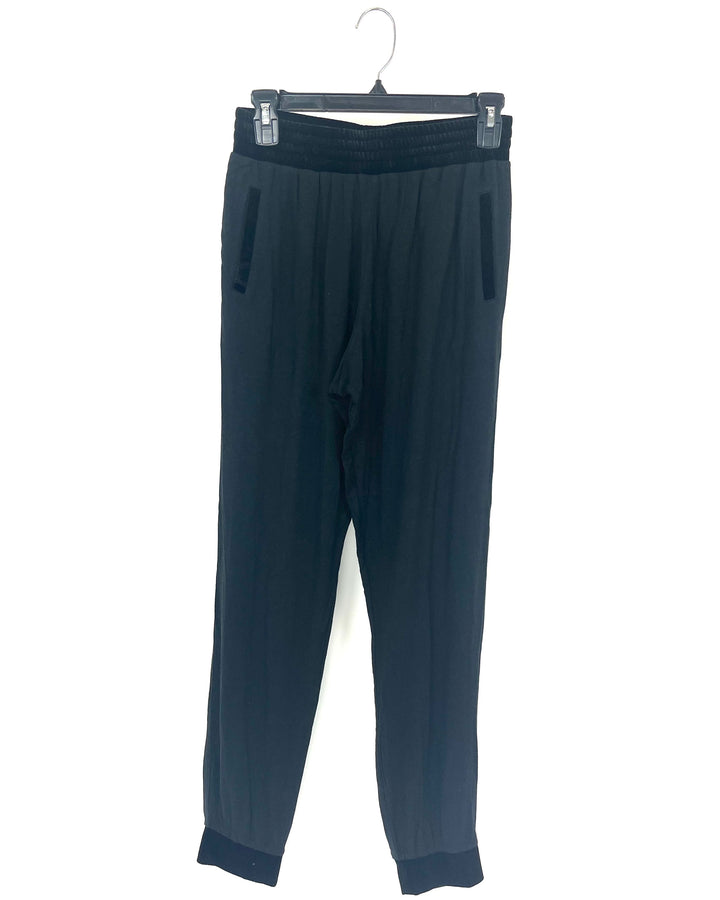 Black Texture Trim Sleepwear Set - Size 6/8