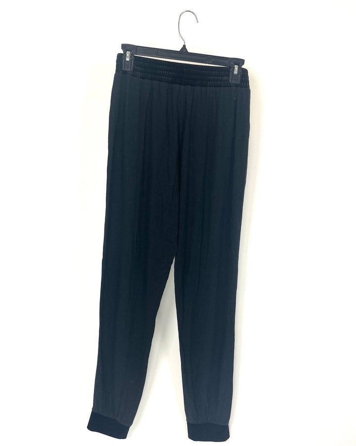 Black Texture Trim Sleepwear Set - Size 6/8