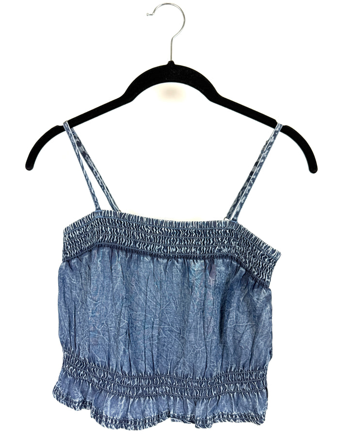 Blue Crop Top - Small