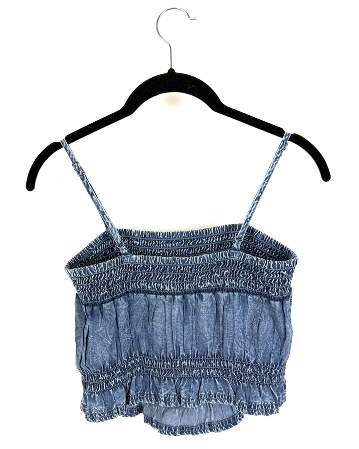 Blue Crop Top - Small