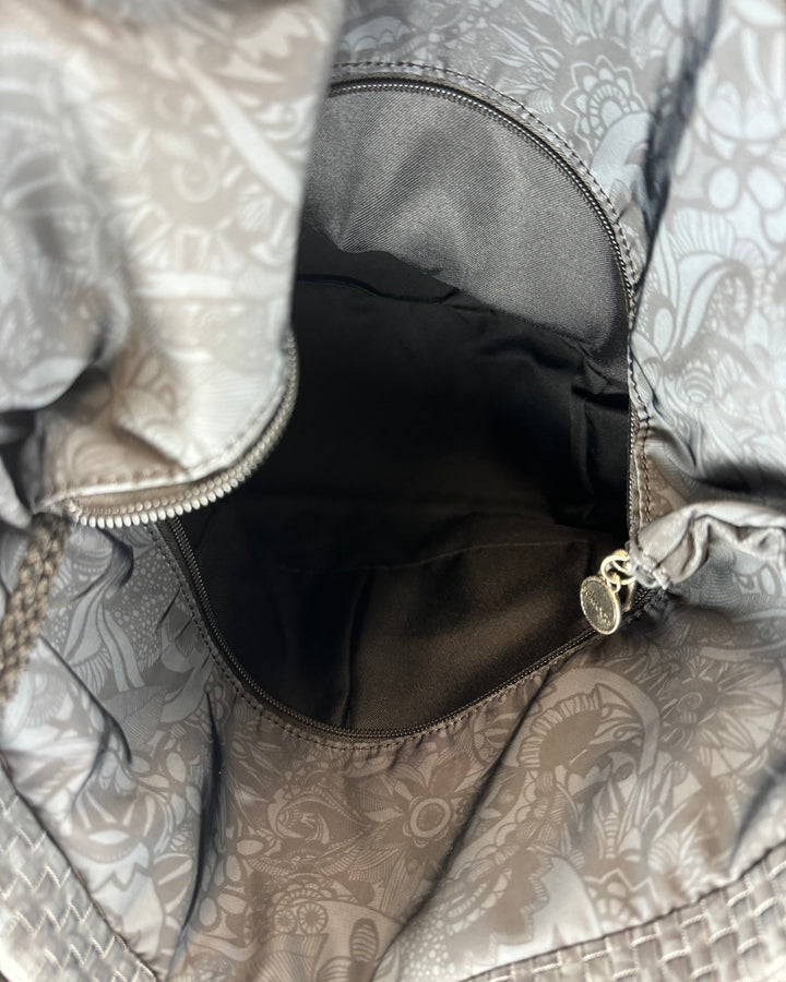 Dark Grey Texture Small Tote Bag