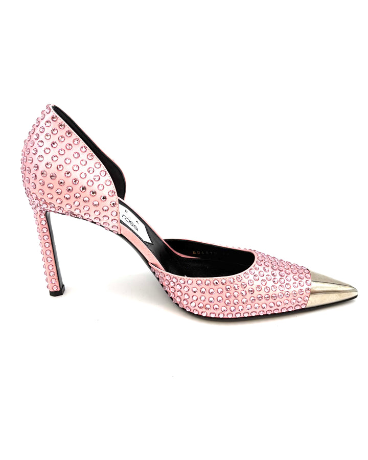 Pink Allover Gem Stud Pumps - Size 39 and 40