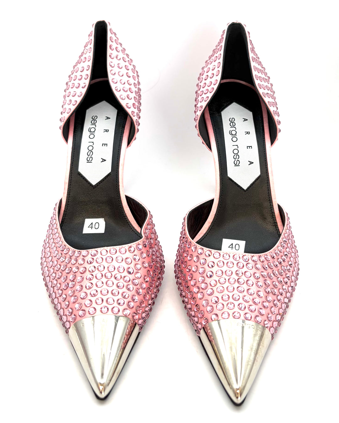Pink Allover Gem Stud Pumps - Size 39 and 40