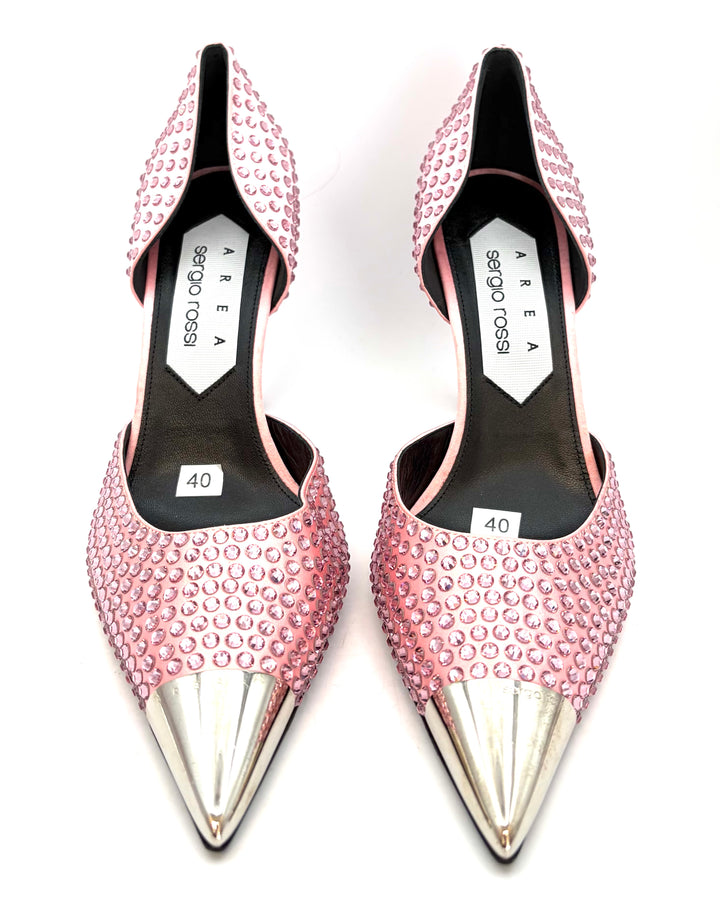 Pink Allover Gem Stud Pumps - Size 39 and 40