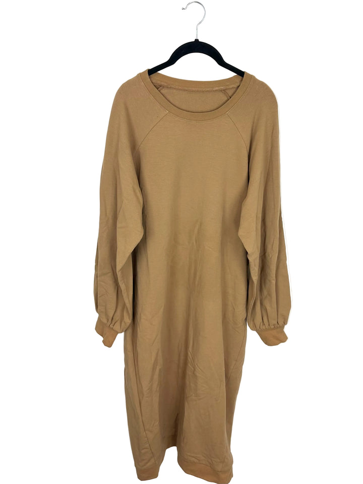 Brown Sweatshirt Dress - Size 10/12