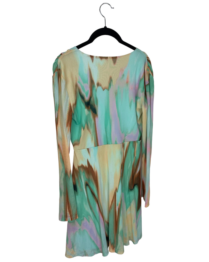 Multicolor Draped Dress - Size 2/4
