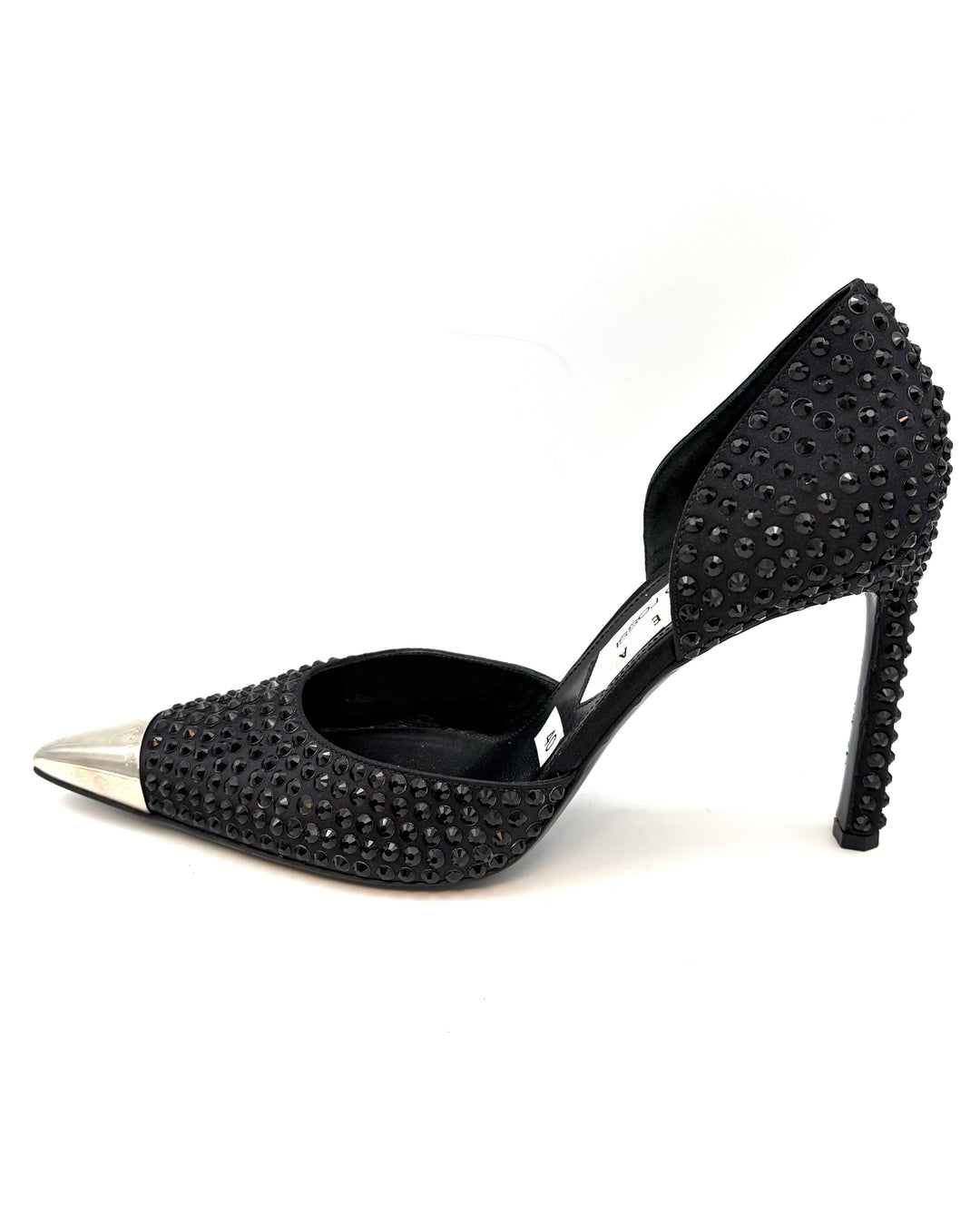 Black Allover Black Gem Stud Pumps - Size 39, 40, 41 and 42