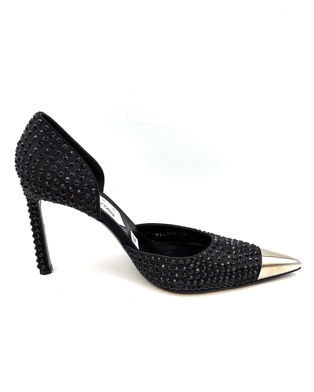 Black Allover Black Gem Stud Pumps - Size 39, 40, 41 and 42
