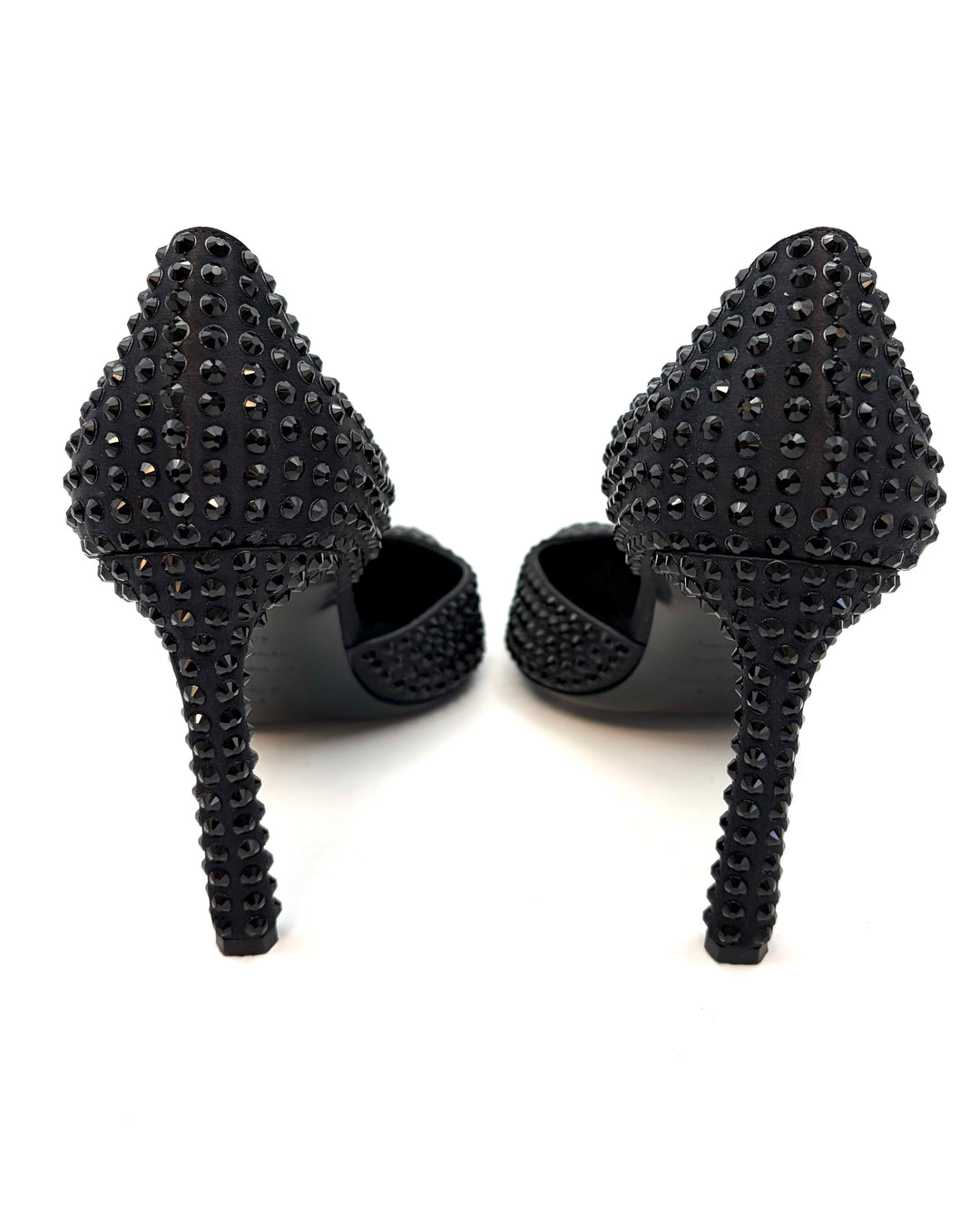 Black Allover Black Gem Stud Pumps - Size 39, 40, 41 and 42