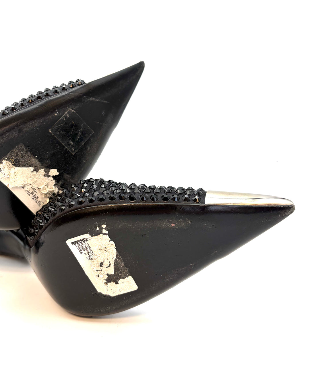 Black Allover Black Gem Stud Pumps - Size 39, 40, 41 and 42