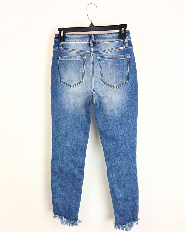 High Rise Ripped Ankle Skinny Jean - Size 2/4