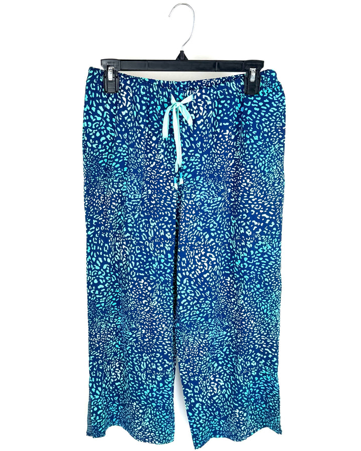 Blue Animal Print Lounge Pants - Size 4-6