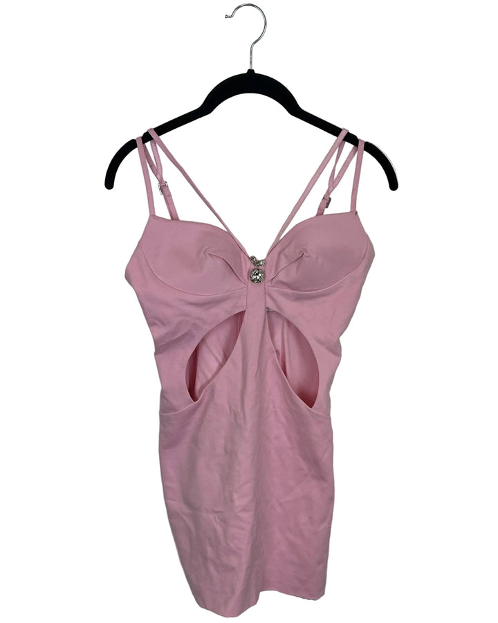 Pink Dress with Cut Out's- Size 0/2