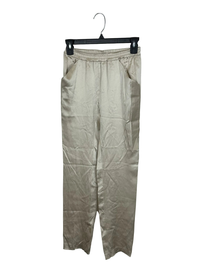 Shiny Champagne Pants- Size 00/0