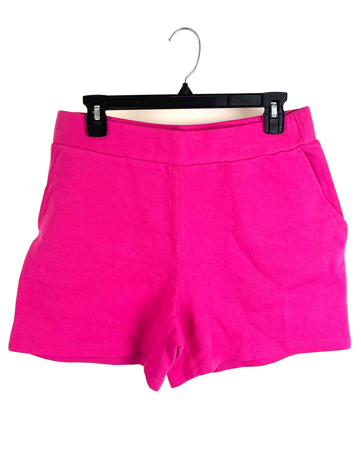 Pink Shorts With 5in Inseam and Side Pockets - Size 6/8
