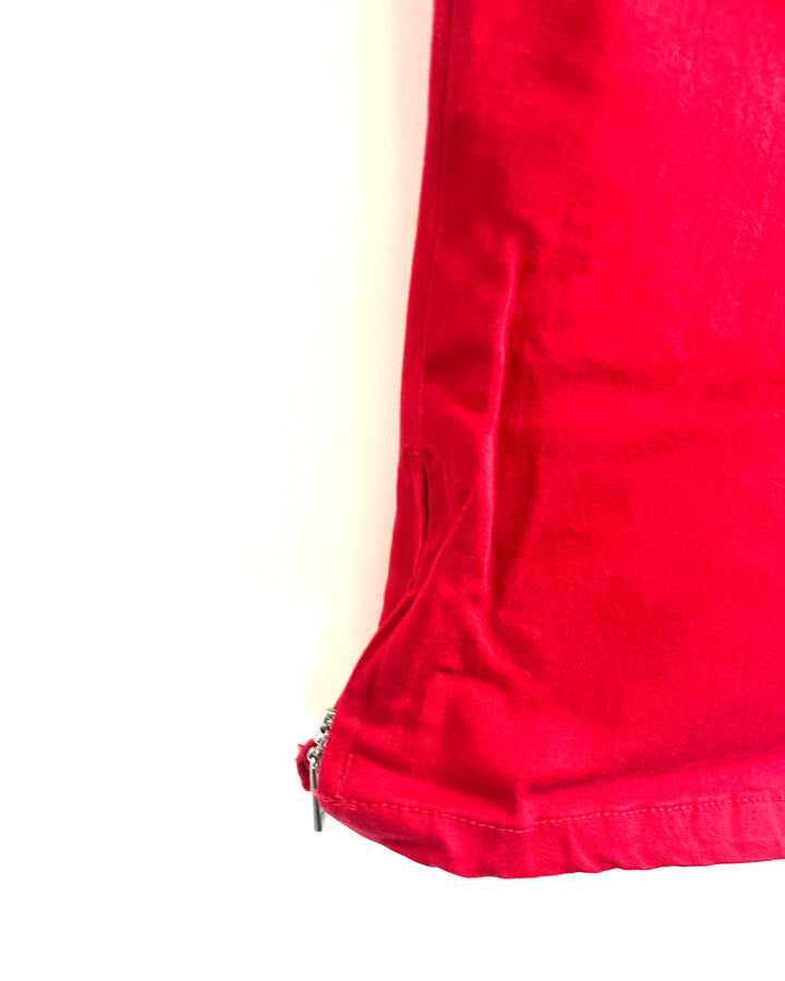 Red Capri Jeans - Size 12