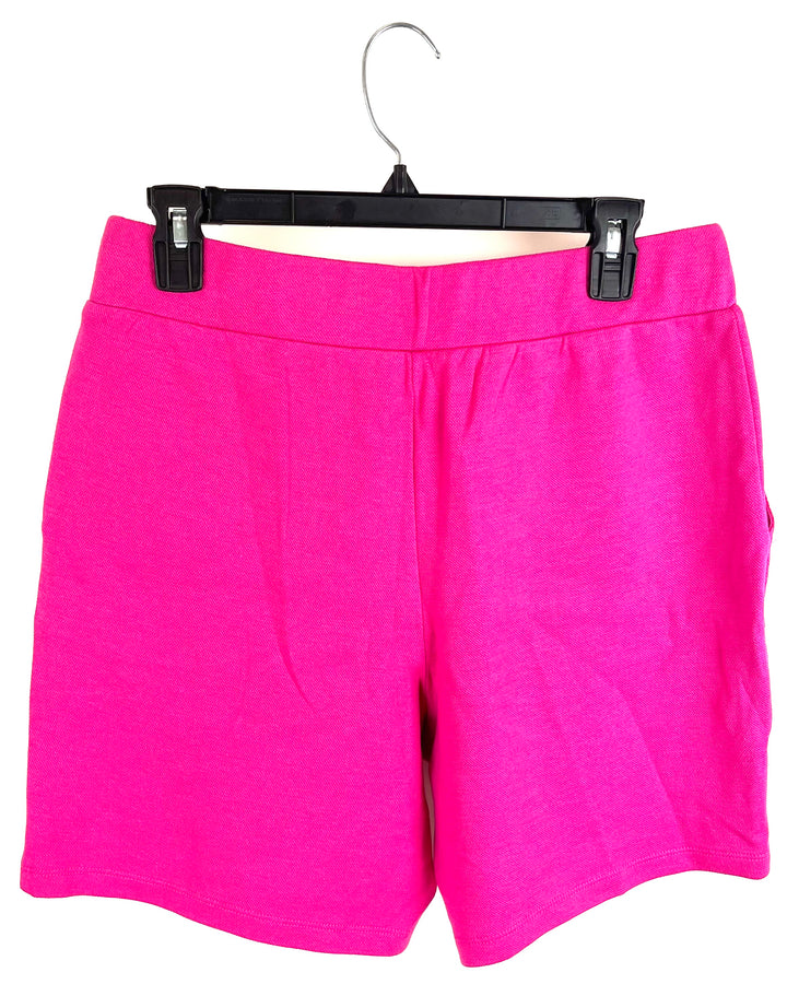 Pink Shorts With 7in Inseam and Side Pockets- Size 6/8