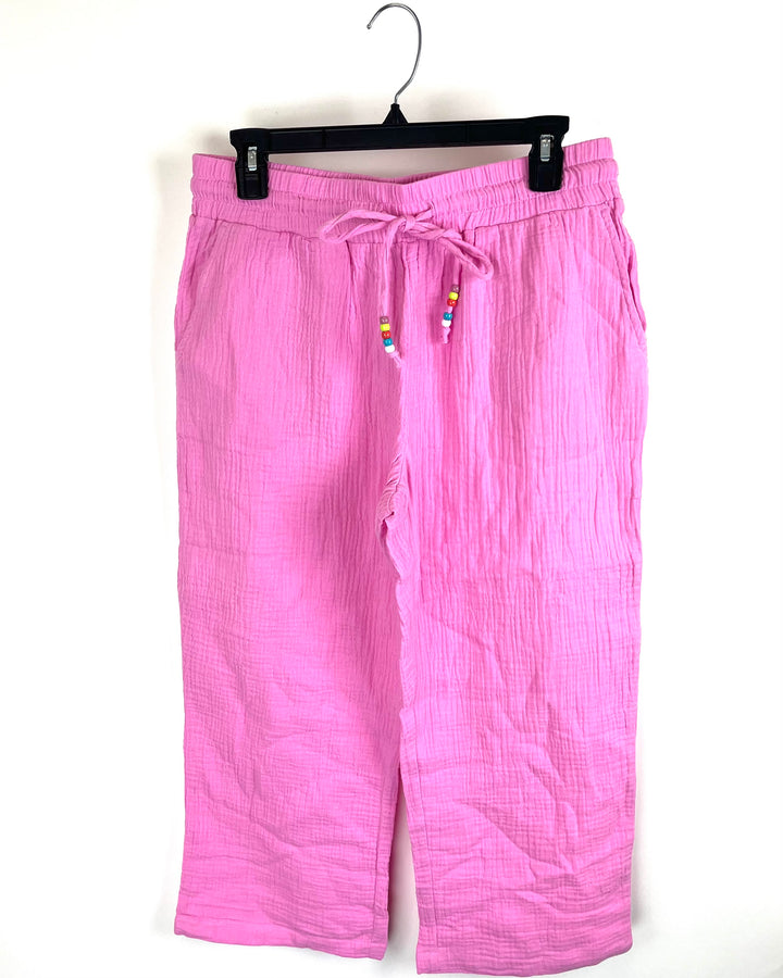 Light Pink Bead Pants - Size 6/8