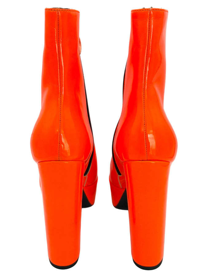 Neon Orange Boots - Size 35, 37, 38 and 40