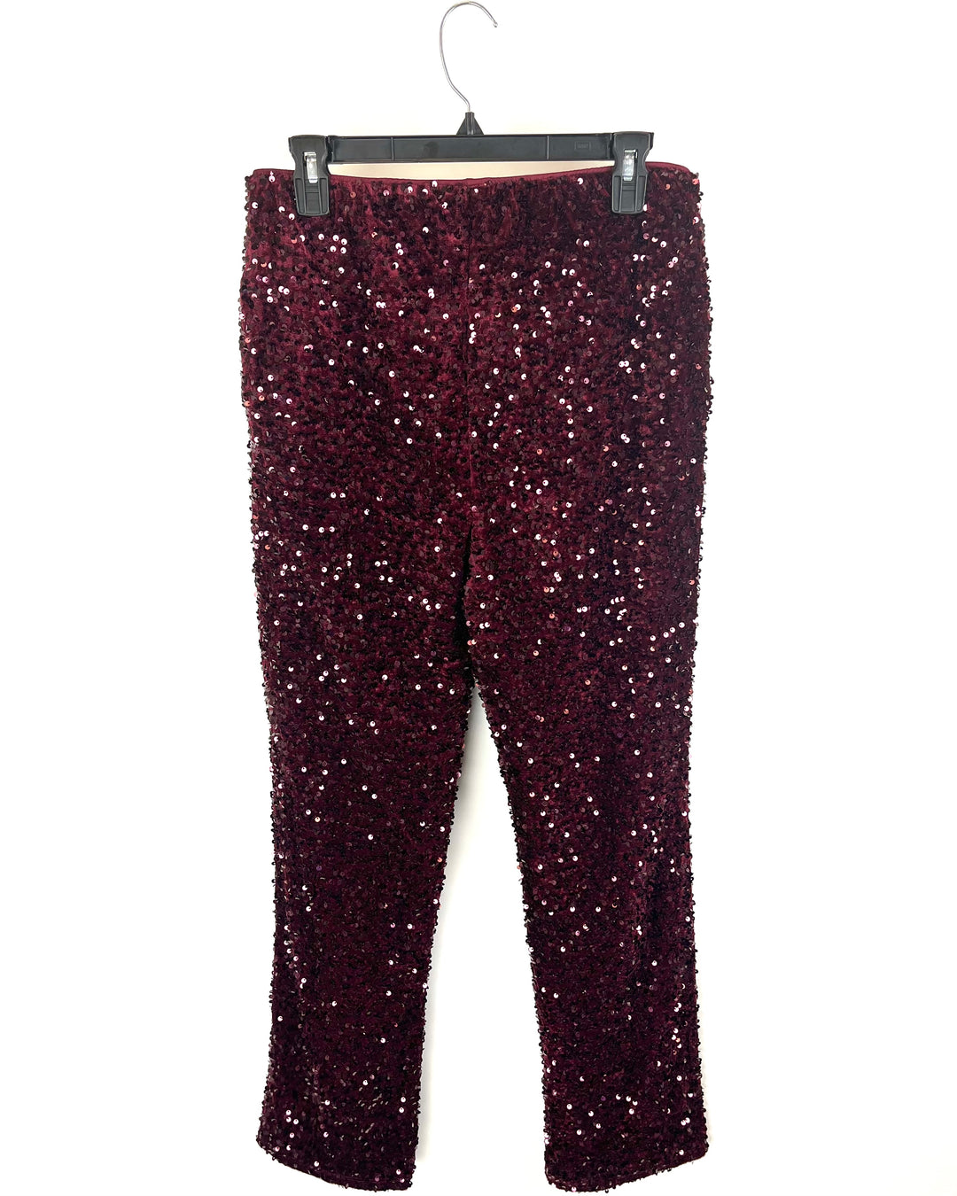 Red Velvet Sequin Pants - Size 6/8