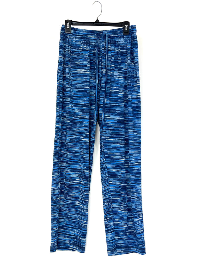 Blue Heathered Striped Sleep Pant- Size 10/12