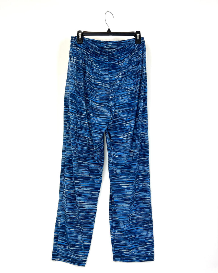 Blue Heathered Striped Sleep Pant- Size 10/12