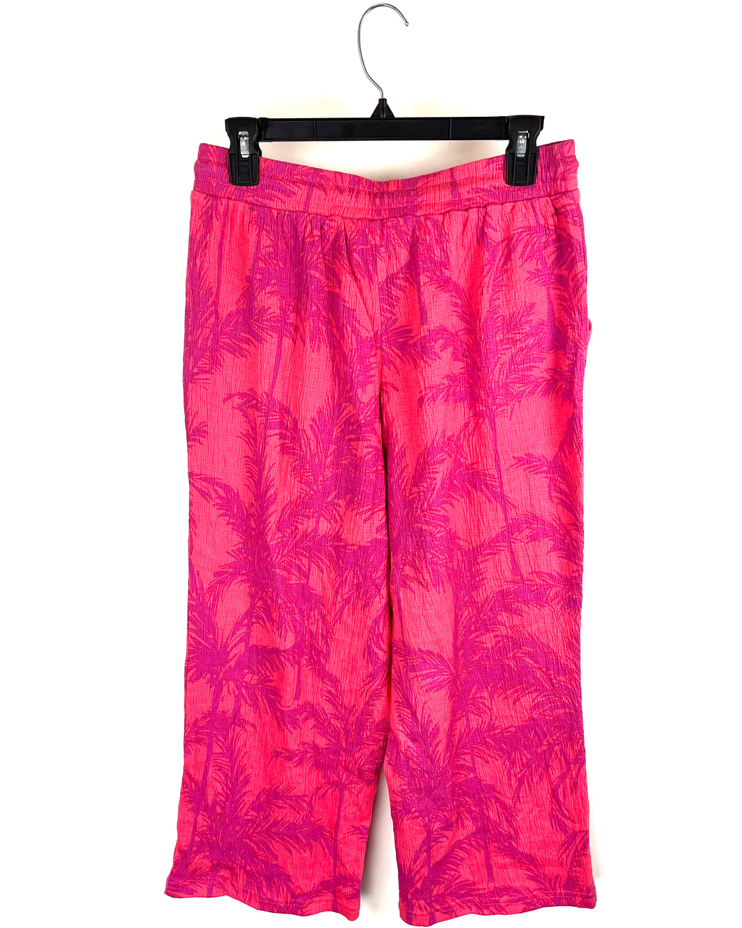 Sunset Palms Pink Capri Pants- Size 6/8