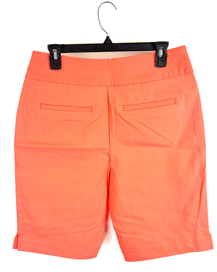Coral Stretch Bermuda Shorts - Size 12