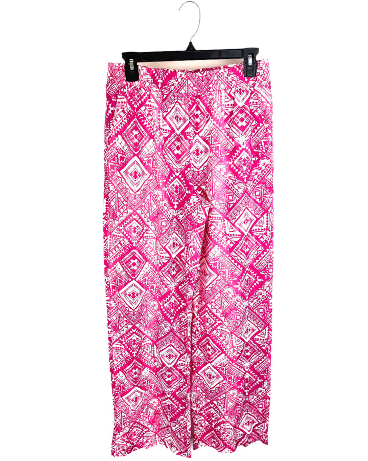 Pink Tile Print Pant - Size 6/8
