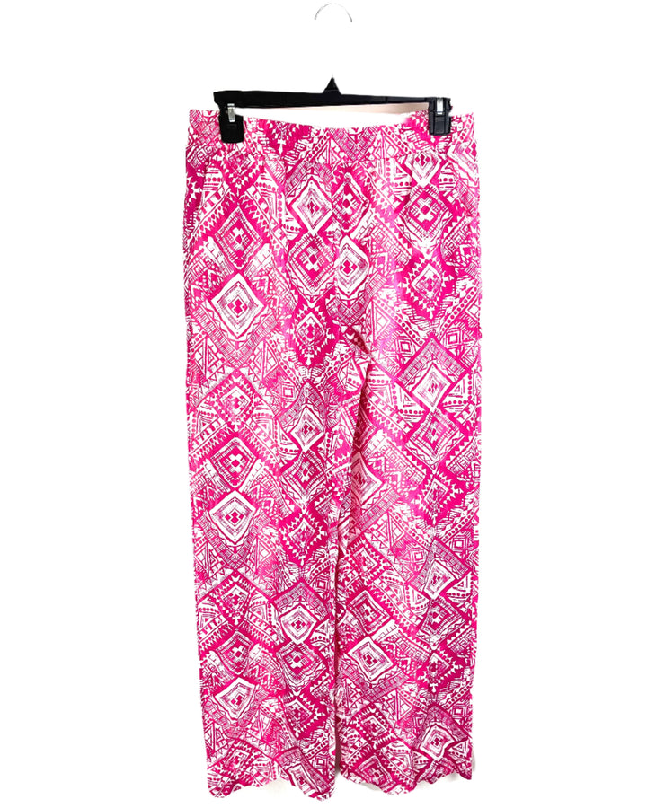 Pink Tile Print Pant - Size 6/8