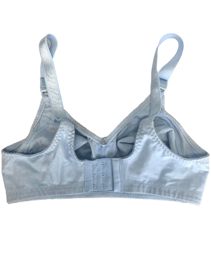 Pale Blue Non Underwire Bra With Bow - 34C