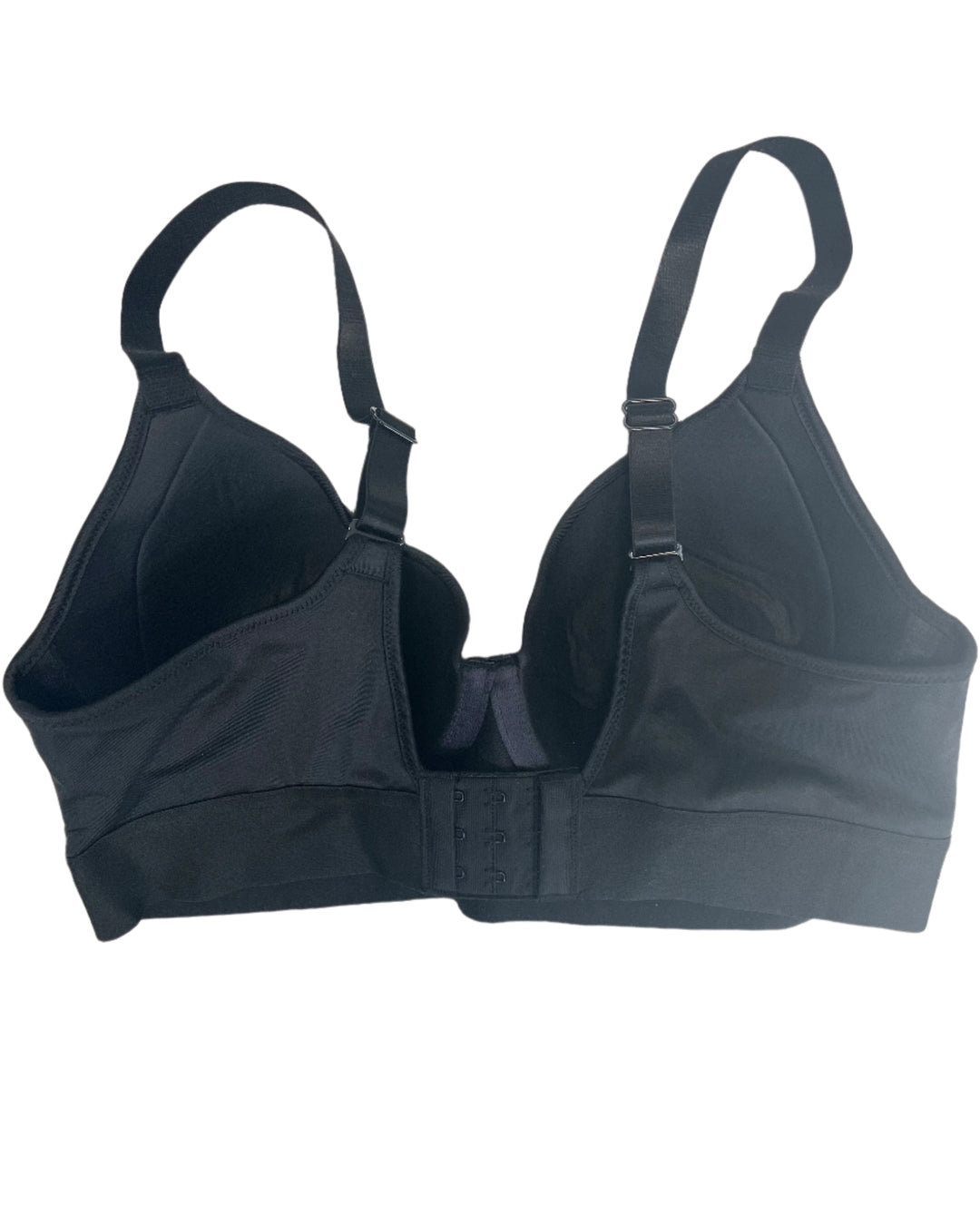 Jet Black Underwire Bra With Thick Underband - 34C