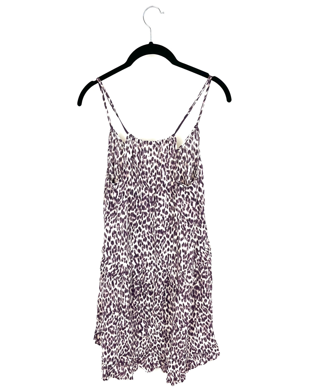 Purple Leopard Print Lounge Dress - Size 4/6