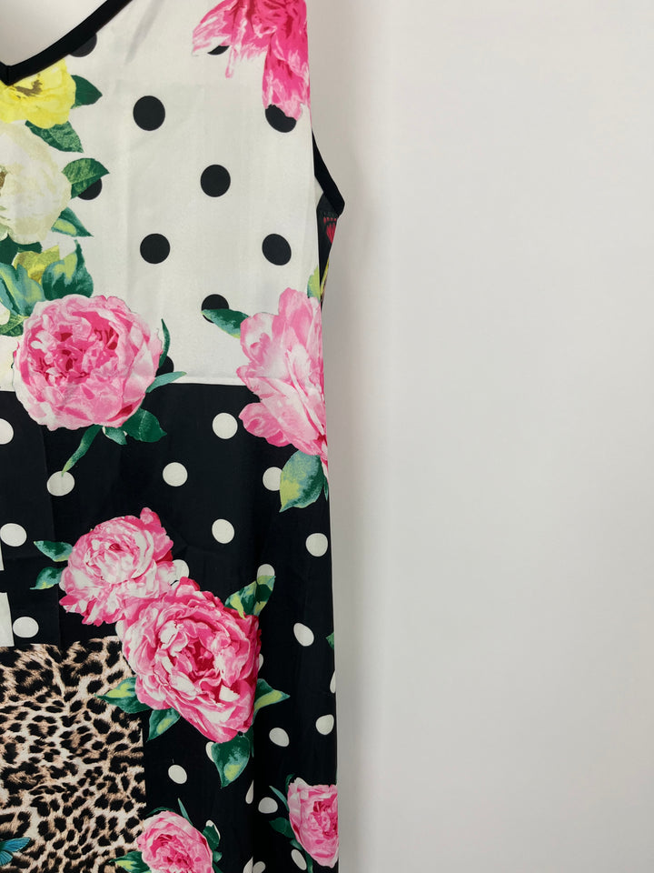Multi Pattern Dress- Size 6