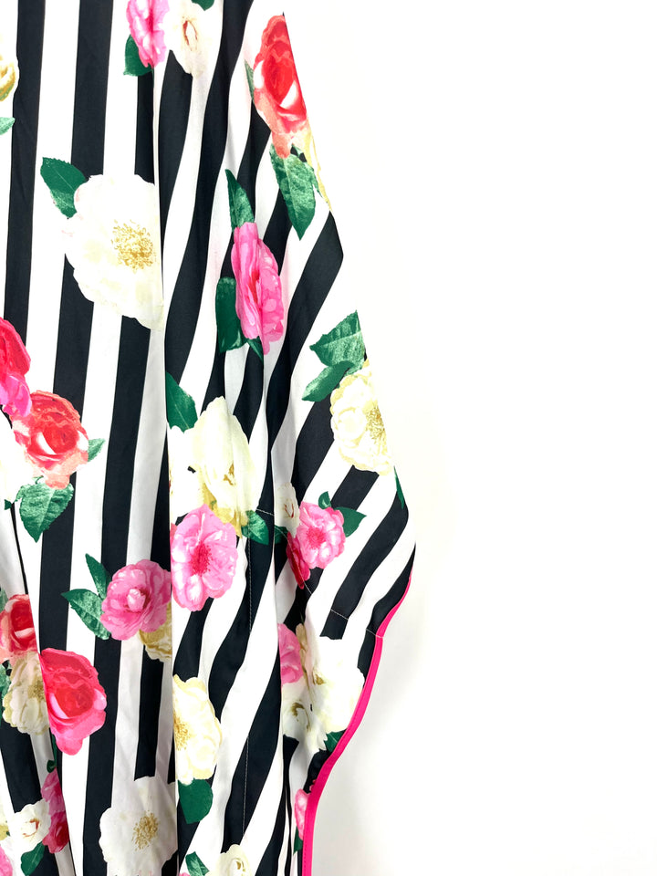 Stripe and Floral Caftan - Size 8/10