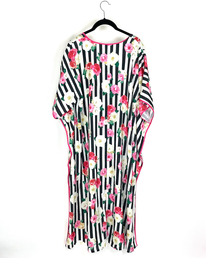 Stripe and Floral Caftan - Size 8/10