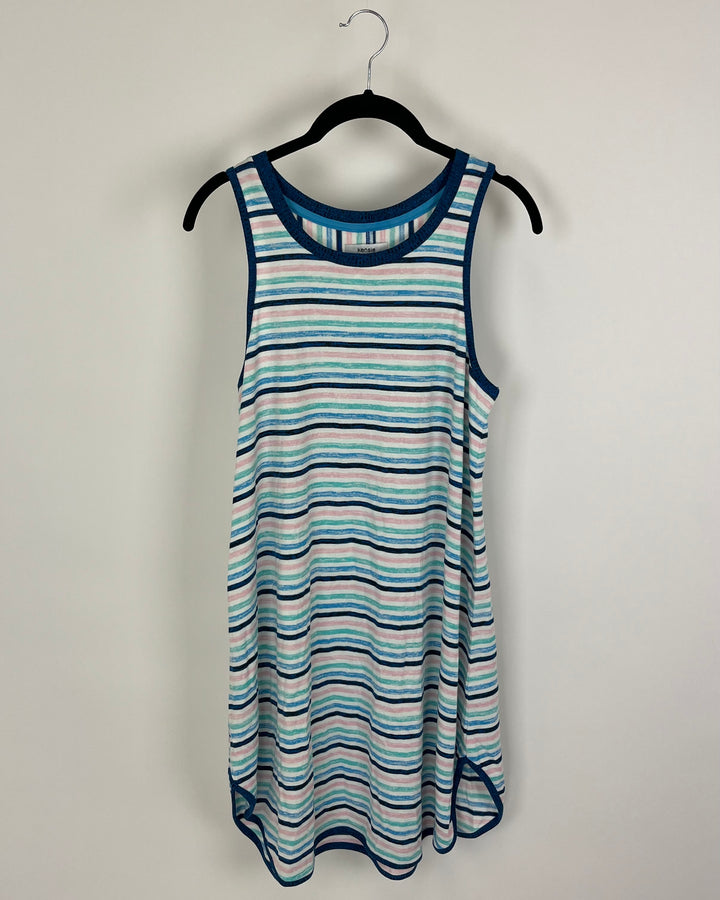 Multicolor Stripe Lounge Dress - Size 4/6