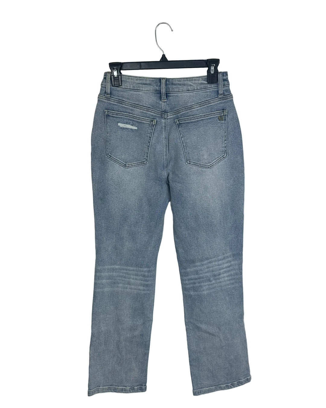 Multi-Ripped Straight Leg Jean- Size 2/4