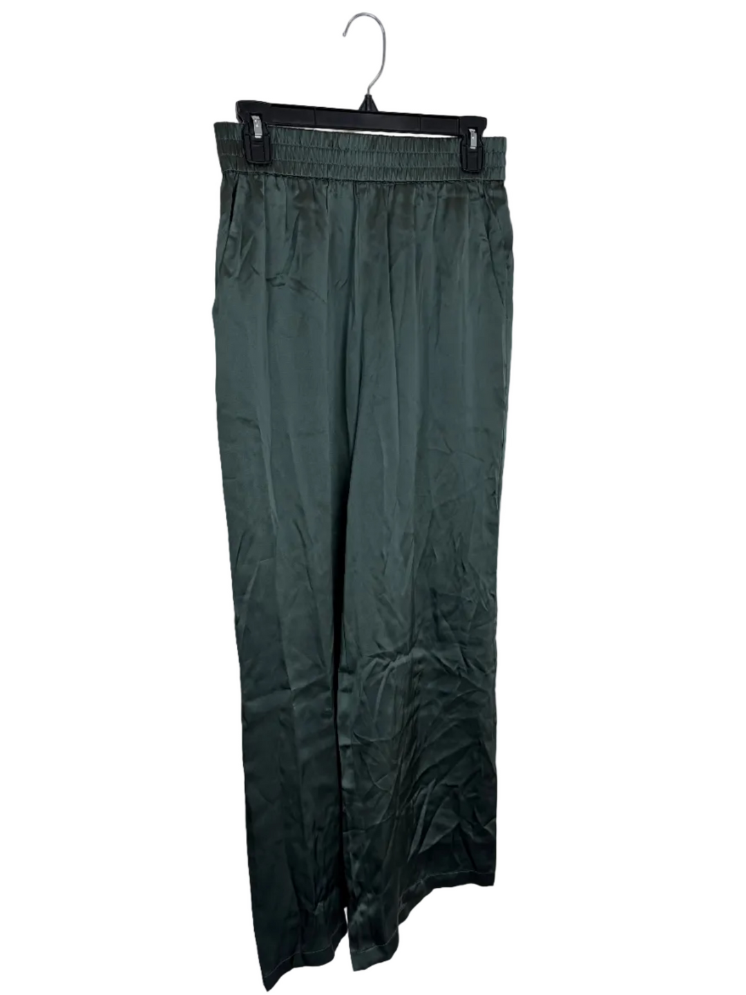 Forest Green Satin Pants - Size 2/4 & 12/14