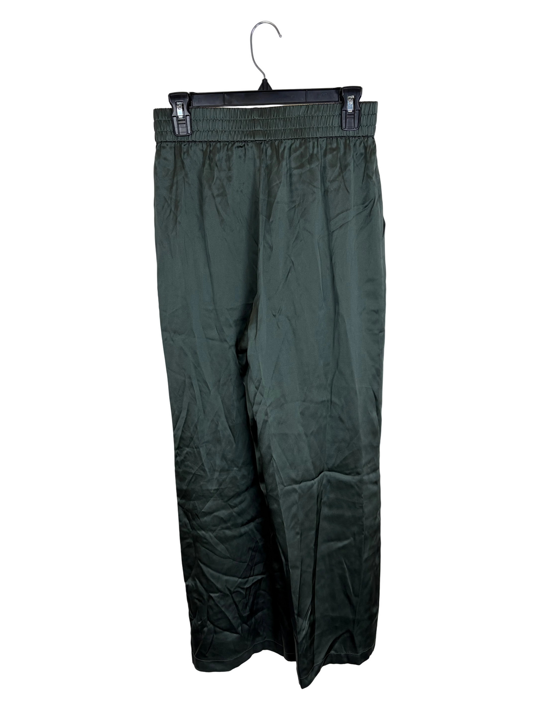 Forest Green Satin Pants - Size 2/4 & 12/14