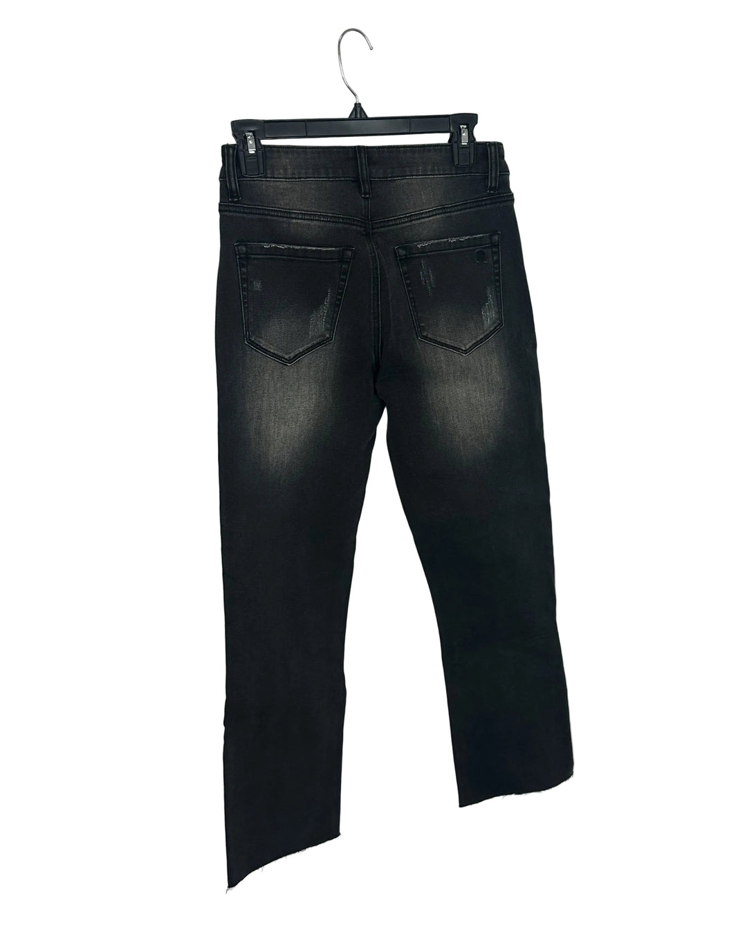 Washed Black Ripped Jeans- Size 2/4